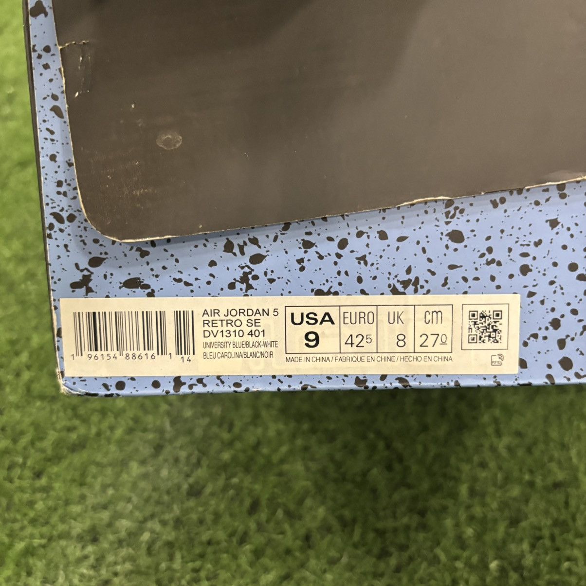 Jordan Brand Size 9 -Jordan 5 Retro UNC University Blue Flawless With Box Size US 9 / EU 42 - 13 Thumbnail