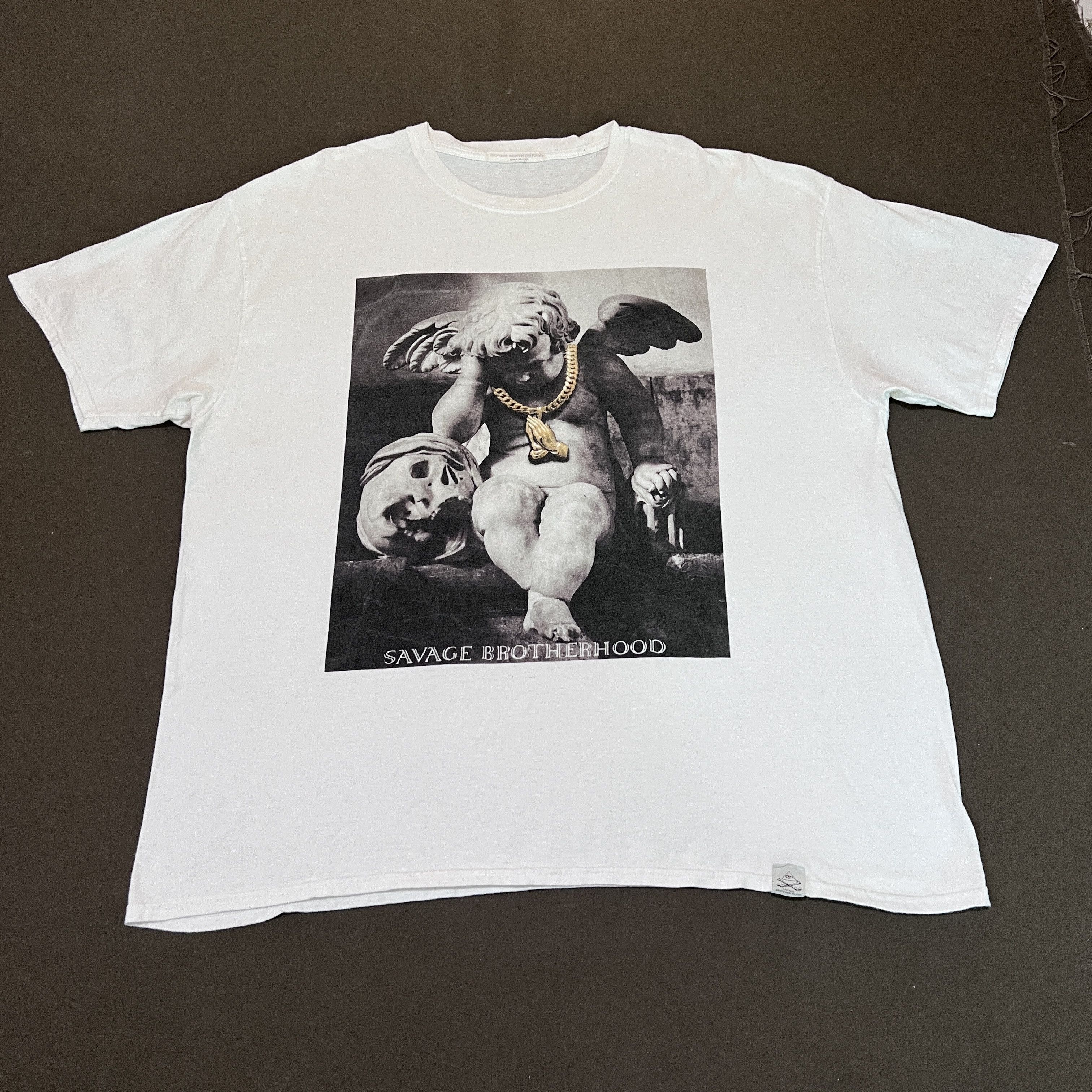 Japanese Brand × Rap Tees Savage Brotherhood Tee 2XL photography Size US XXL / EU 58 / 5 - 3 Thumbnail