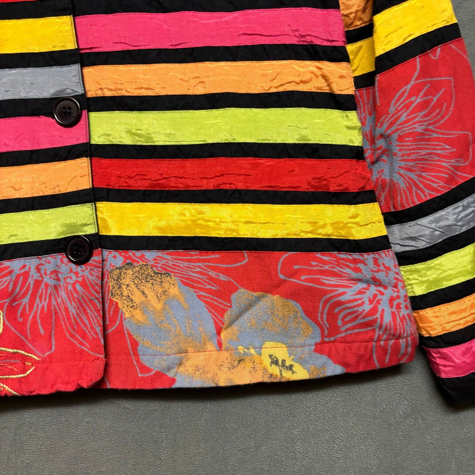 Other Art To Wear Blazer Patchwork Floral Boho Multicolor Boho Size M / US 6-8 / IT 42-44 - 3 Thumbnail
