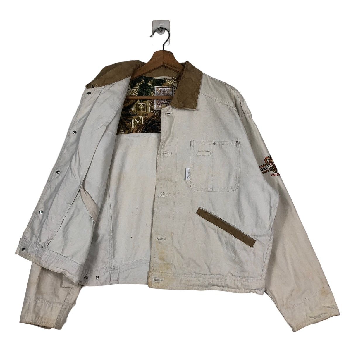 Japanese Brand 🔥Vintage Cropped Biker Jacket Union Made Multi Pocket Size US L / EU 52-54 / 3 - 11 Thumbnail