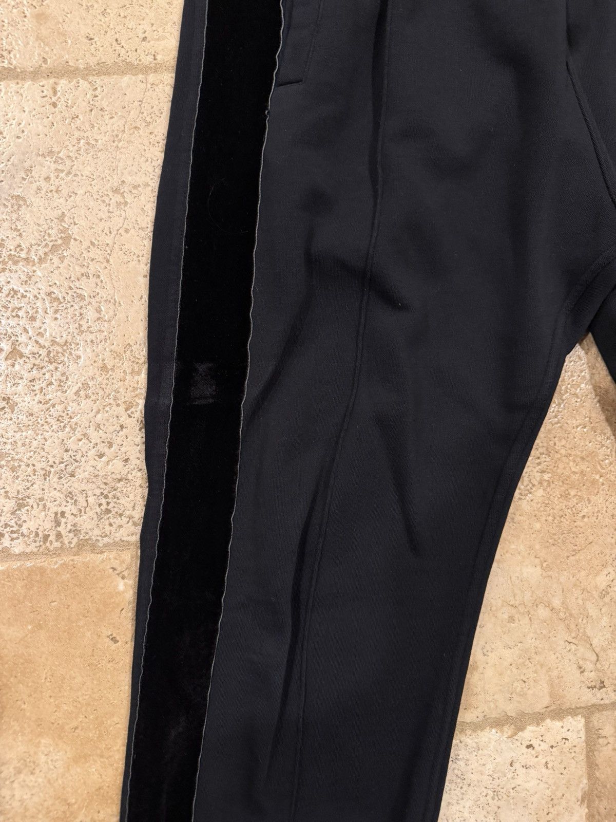 Haider Ackermann Haider Ackermann AW15 Perth Velvet Stripe Tux Sweatpants Size US 34 / EU 50 - 3 Thumbnail