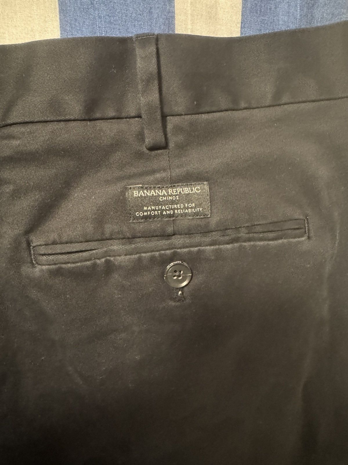 Banana Republic Banana Republic Slim Rapid Movement Chino Black 42W 32L Size US 42 / EU 58 - 4 Thumbnail