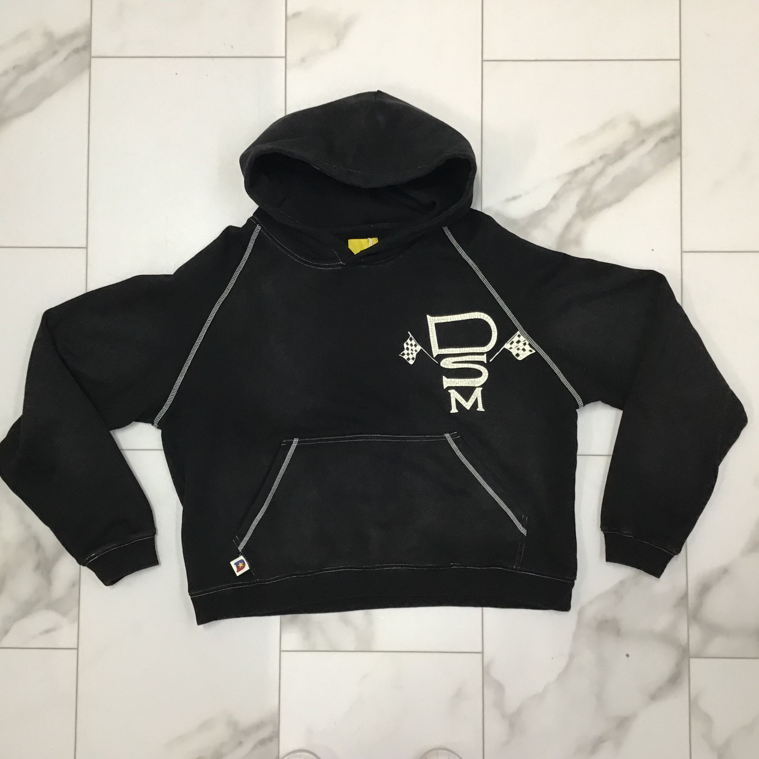 Diet Starts Monday DIET STARTS MONDAY Contrast Stitch Hoodie Vintage Black Size US M / EU 48-50 / 2 - 1 Thumbnail