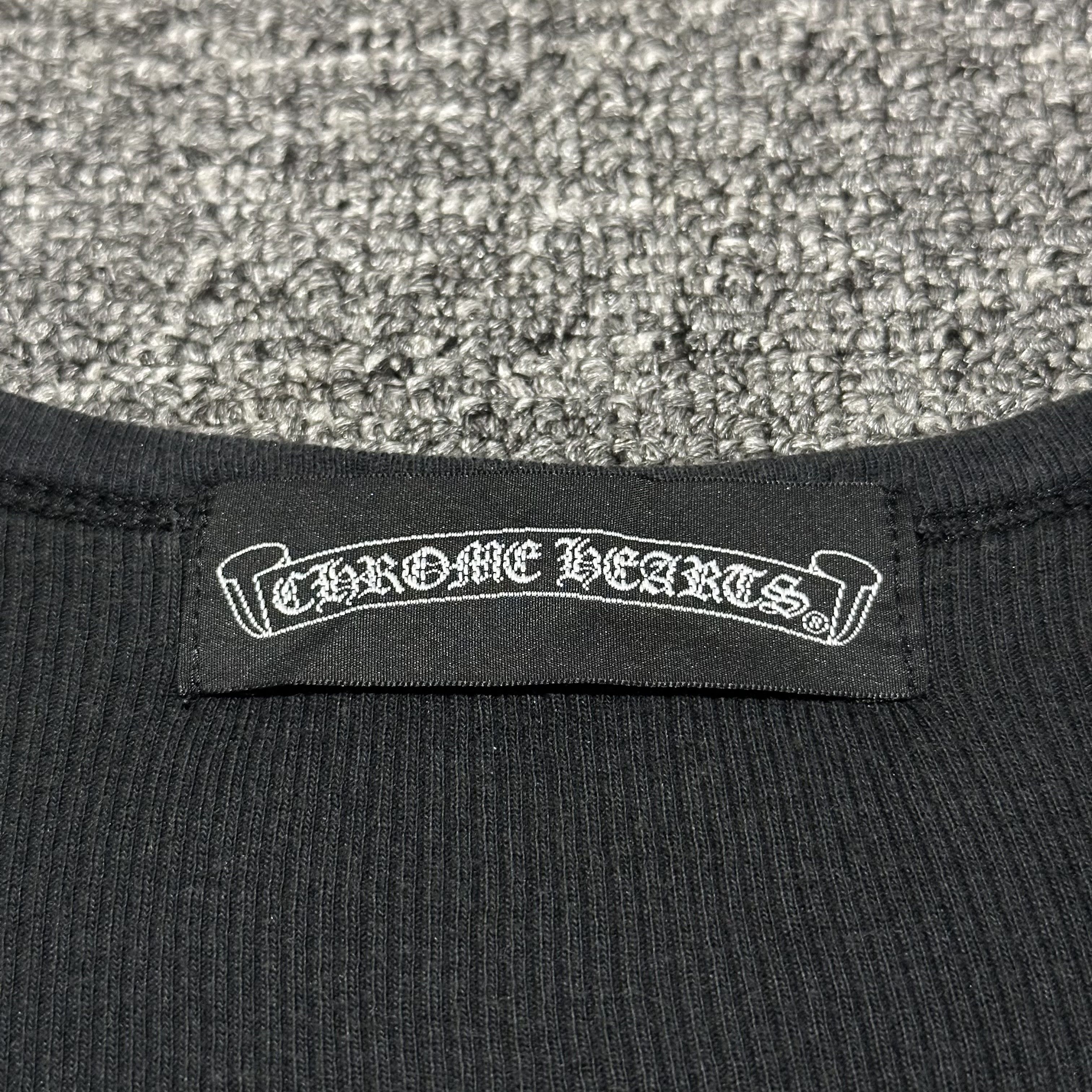 Chrome Hearts Chrome Hearts Black Underwear Plain Stretch Basic Tees Size US S / EU 44-46 / 1 - 3 Thumbnail