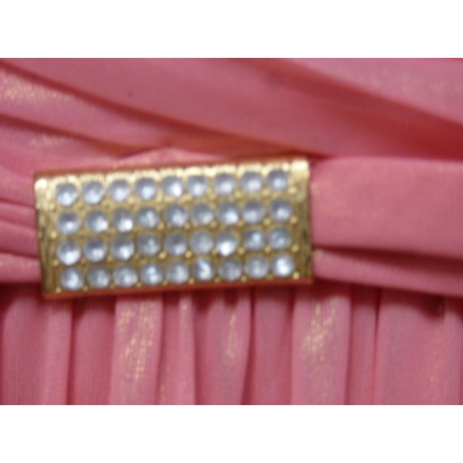 Other Teeze Me Junior’s Ruched Chiffon Sweetheart Gown, Guava Col Size ONE SIZE - 5 Thumbnail