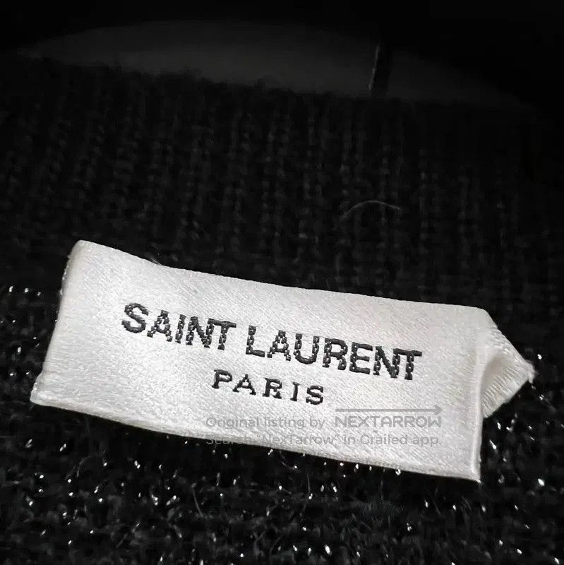 Yves Saint Laurent YSL Black Wool Long Sleeve Sweater for Women . Size XS / US 0-2 / IT 36-38 - 2 Thumbnail