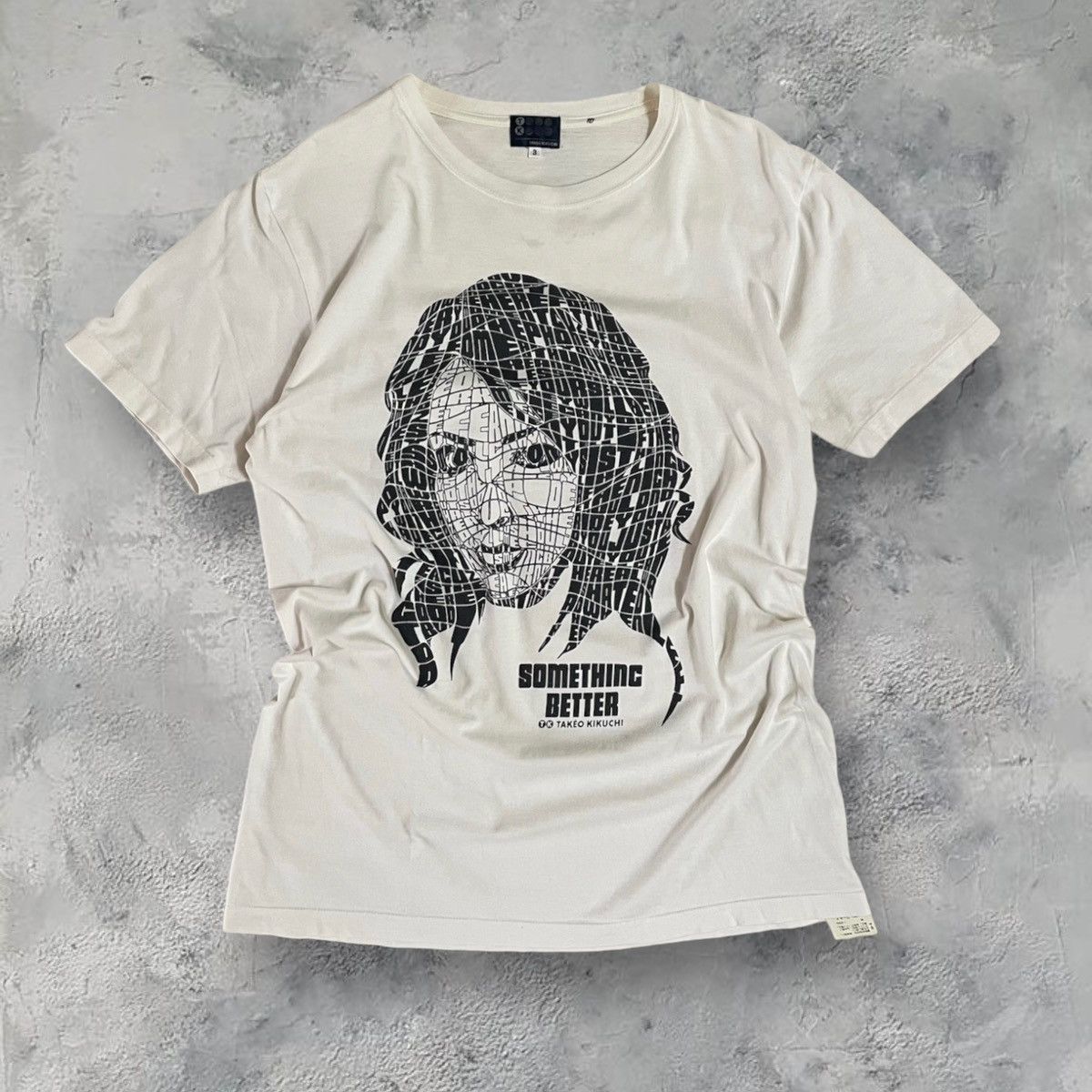 image of Archival Clothing x Hysteric Glamour Designer Takeo Kikuchi “Somthingbetter” in White (Size Medium)