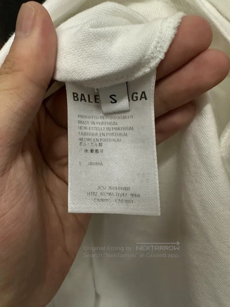 Balenciaga Balenciaga White Band Portrait Short Sleeve T-Shirt Size US S / EU 44-46 / 1 - 6 Thumbnail