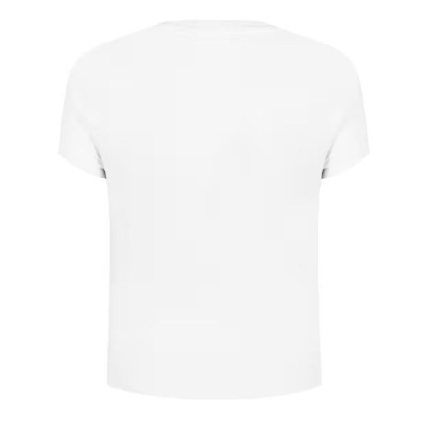 Dolce & Gabbana o1g2r1mq1024 Cropped Logo T-Shirt in Blanco Ottico Size S / US 4 / IT 40 - 2 Thumbnail