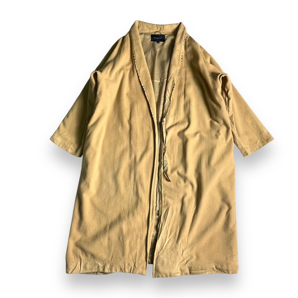 Burberry BURBERRY EMBROIDERED LOGO WOOL LONG JACKET Size US L / EU 52-54 / 3 - 2 Thumbnail