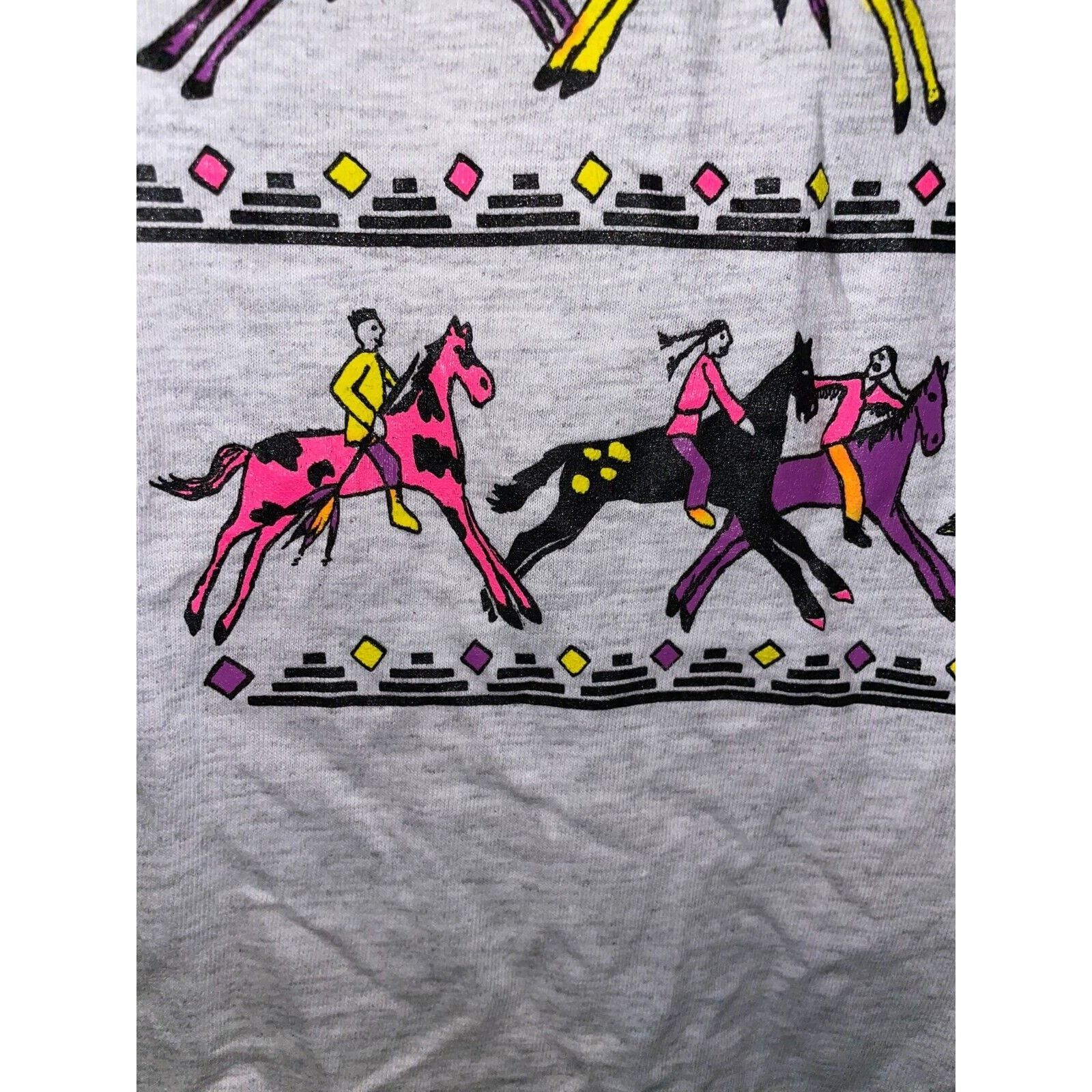 Signal Sport Vintage Taos Shirt NM Native American Horses Tee VTG M 90s Size US M / EU 48-50 / 2 - 6 Thumbnail