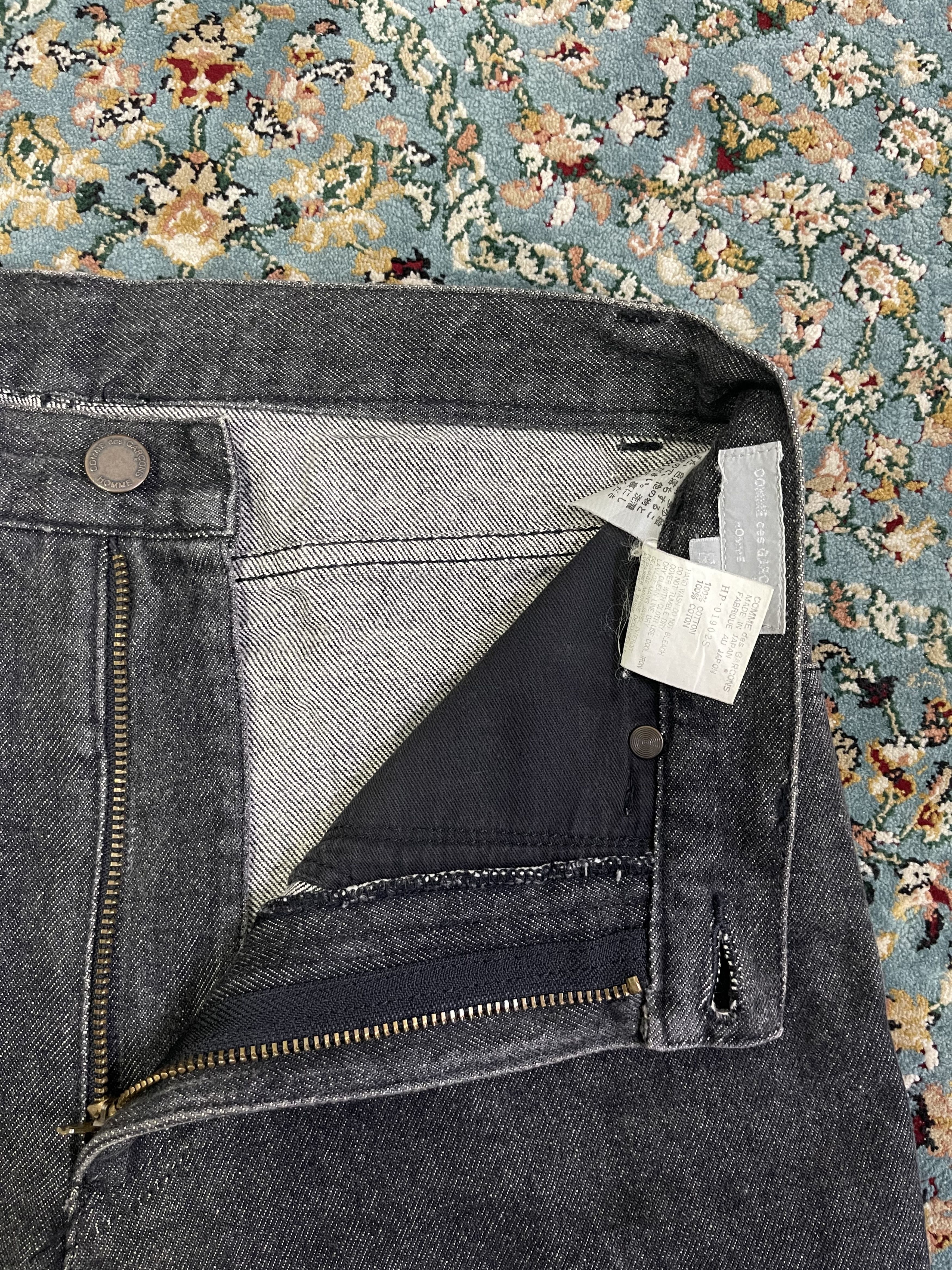 Comme des Garcons AD1990 COMME des GARCONS HOMME Black Denim Size US 28 / EU 44 - 5 Thumbnail