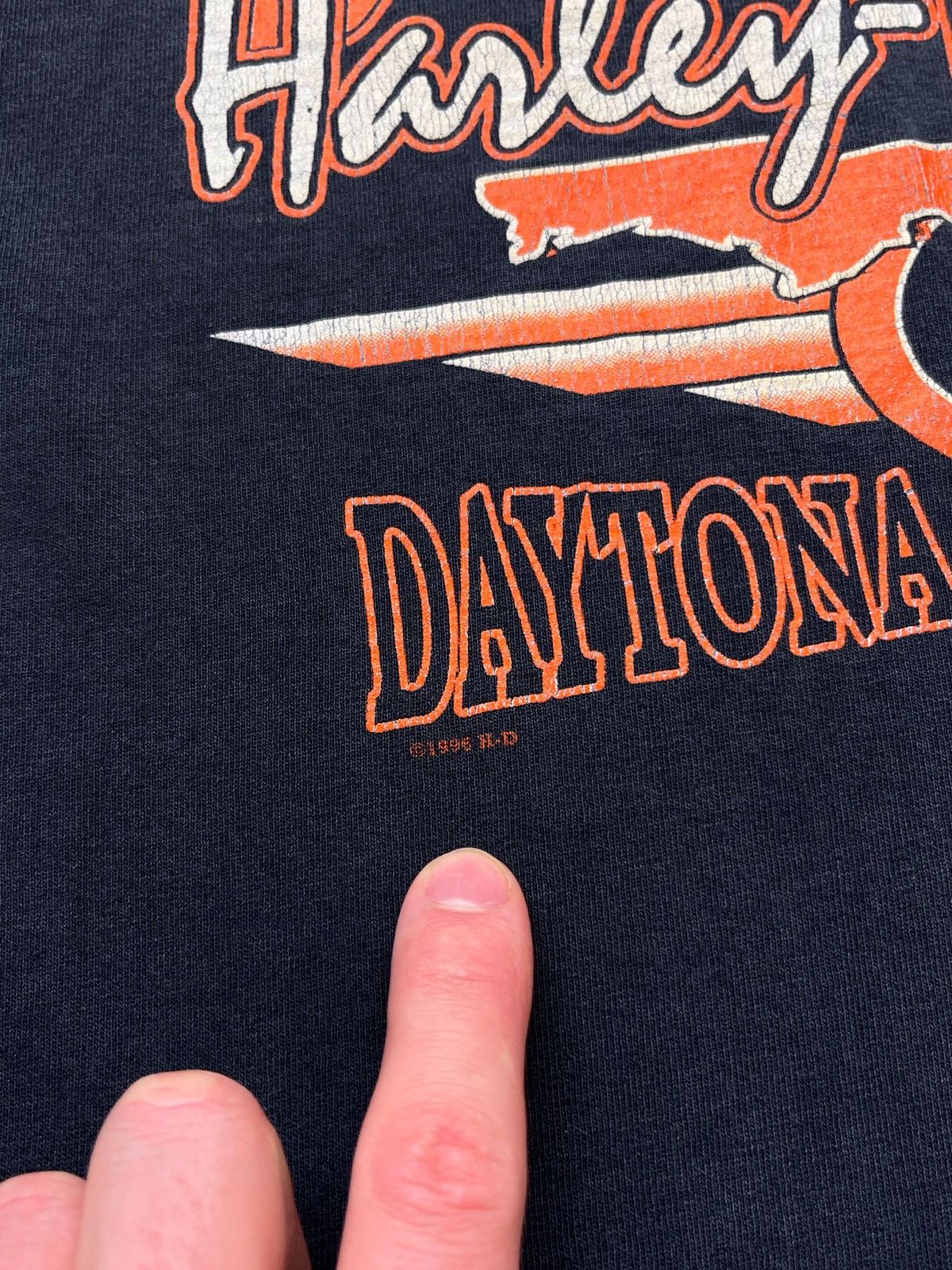 Harley Davidson × Vintage Vintage 1996’s Hardy Davidson Daytona Beach Florida Tee USA Size US M / EU 48-50 / 2 - 6 Thumbnail