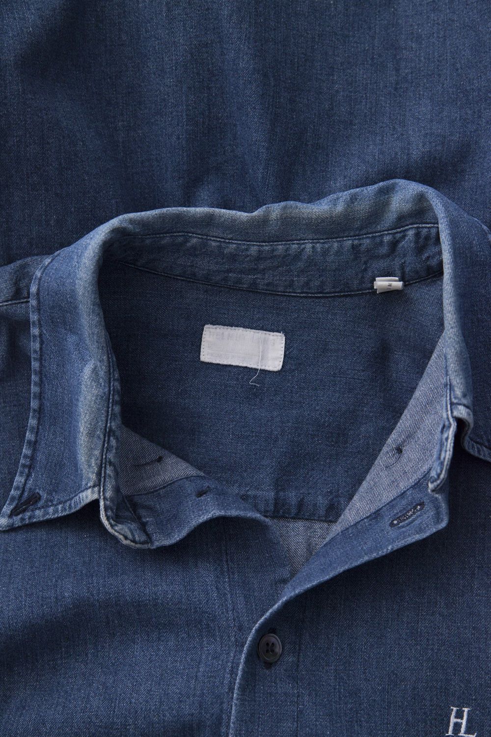 Helmut Lang 1998 embroidered HL denim shirt Size US M / EU 48-50 / 2 - 6 Thumbnail