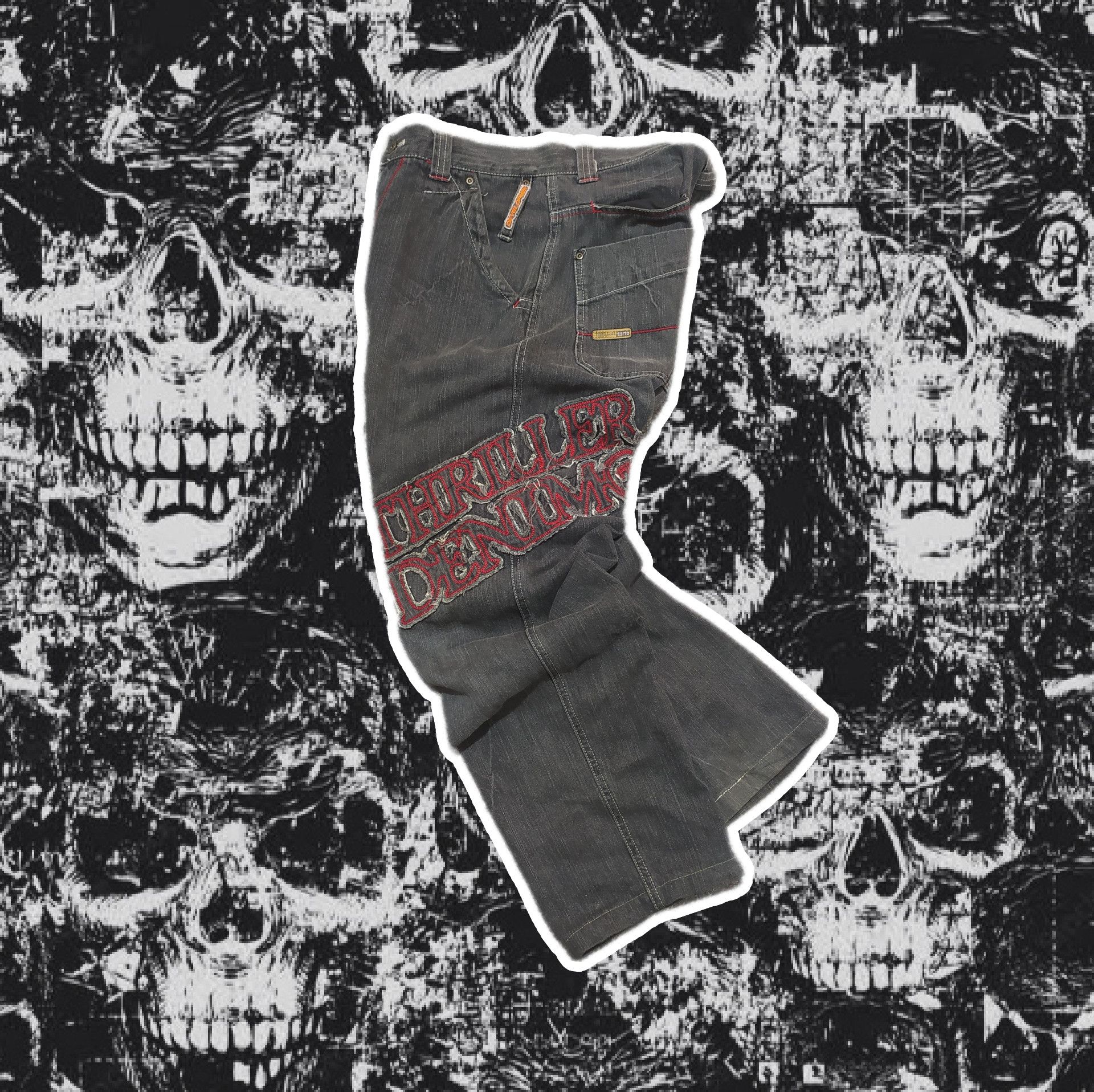 Japanese Brand THRILLER DENIM WASHED BLACK Size US 32 / EU 48 - 3 Thumbnail