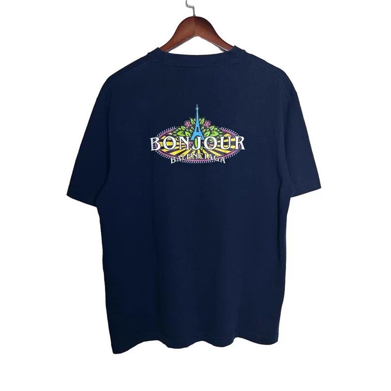 Balenciaga Balenciaga Eiffel Tower Print Tee Size US M / EU 48-50 / 2 - 1 Thumbnail