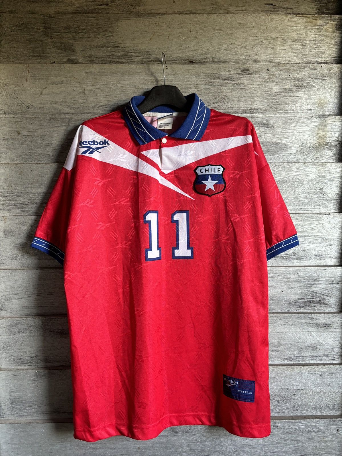 Reebok × Vintage Vintage Chile 1997 Home Jersey Size US L / EU 52-54 / 3 - 1 Thumbnail