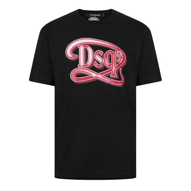 image of Dsquared2 O1G2R1Mq0424 T-Shirts In Black, Men's (Size 2XL)