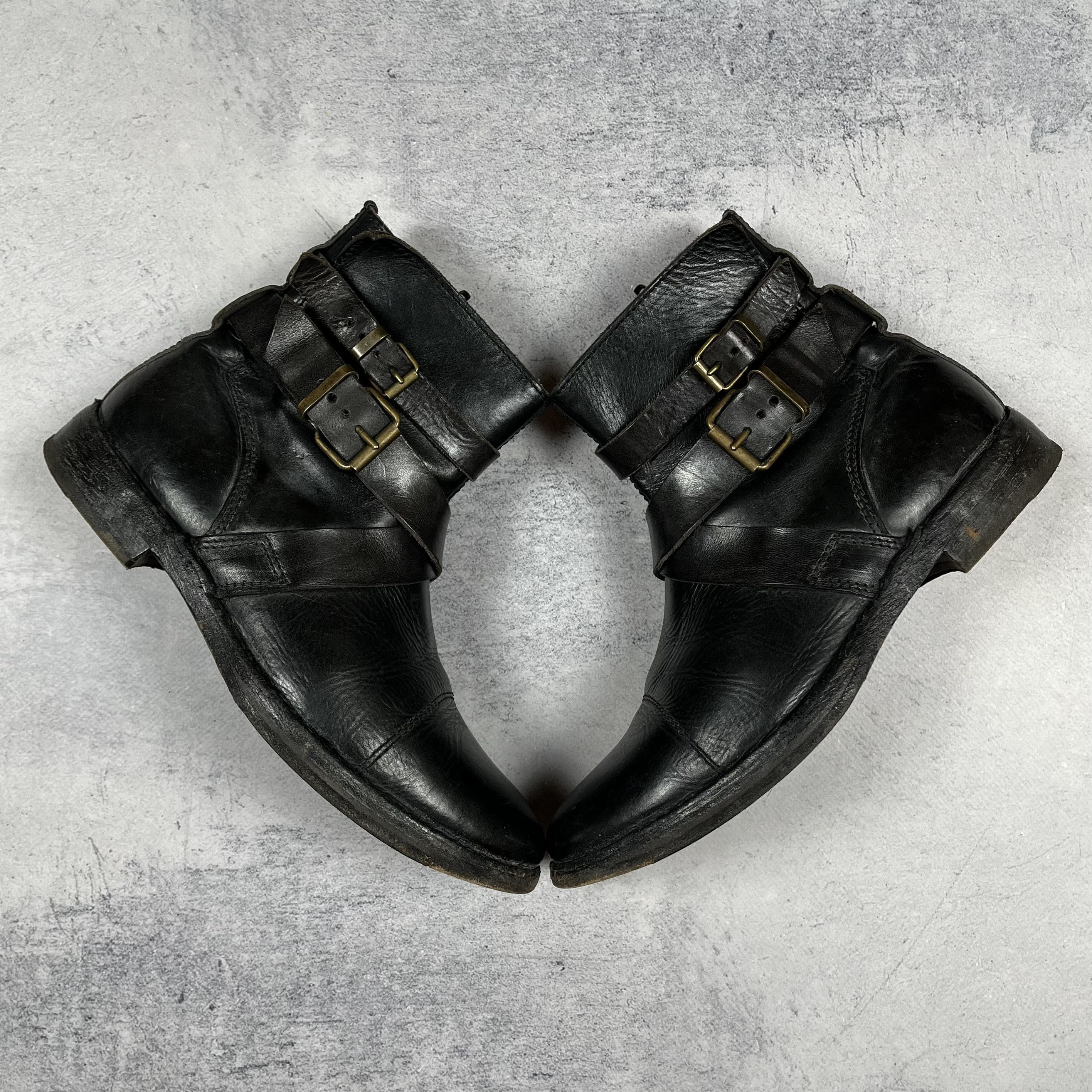 MoMA Ladies MoMA Avant-Garde Black Leather Chelsea Boots Size US 7 / IT 37 - 3 Thumbnail