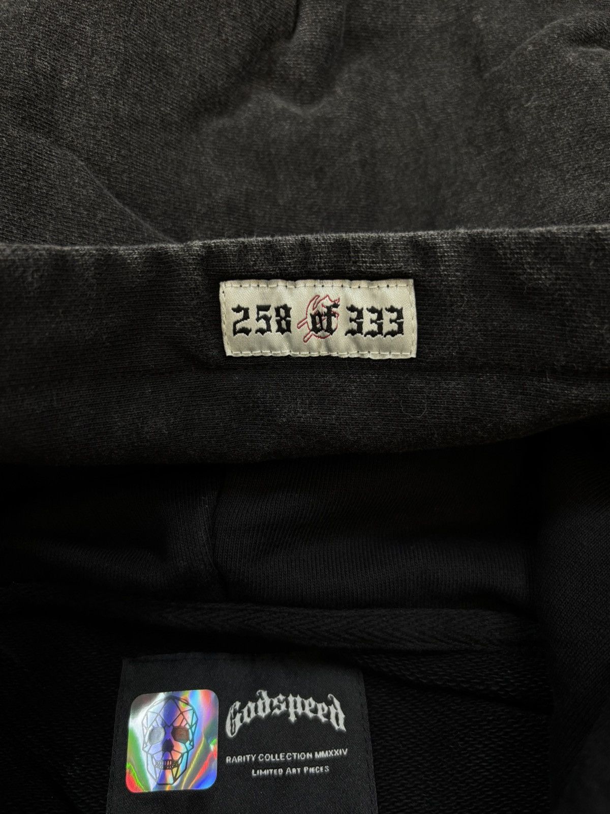 Godspeed Godspeed Alexa Hoodie, Washed Black Size US XXL / EU 58 / 5 - 9 Thumbnail