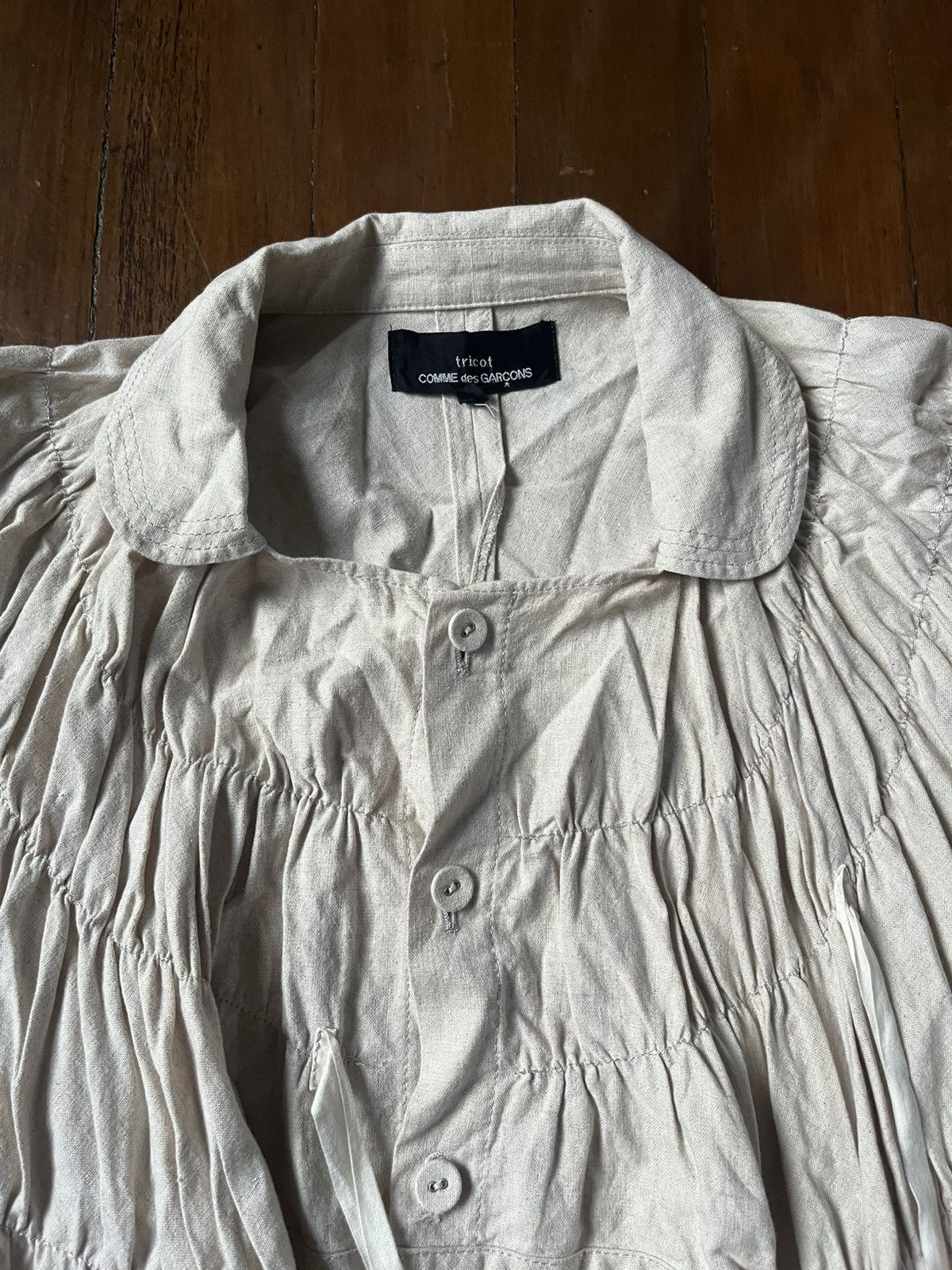 Tricot Comme des Garcons Tricot Comme des Garcons Puckered Light Jacket Size M / US 6-8 / IT 42-44 - 3 Thumbnail
