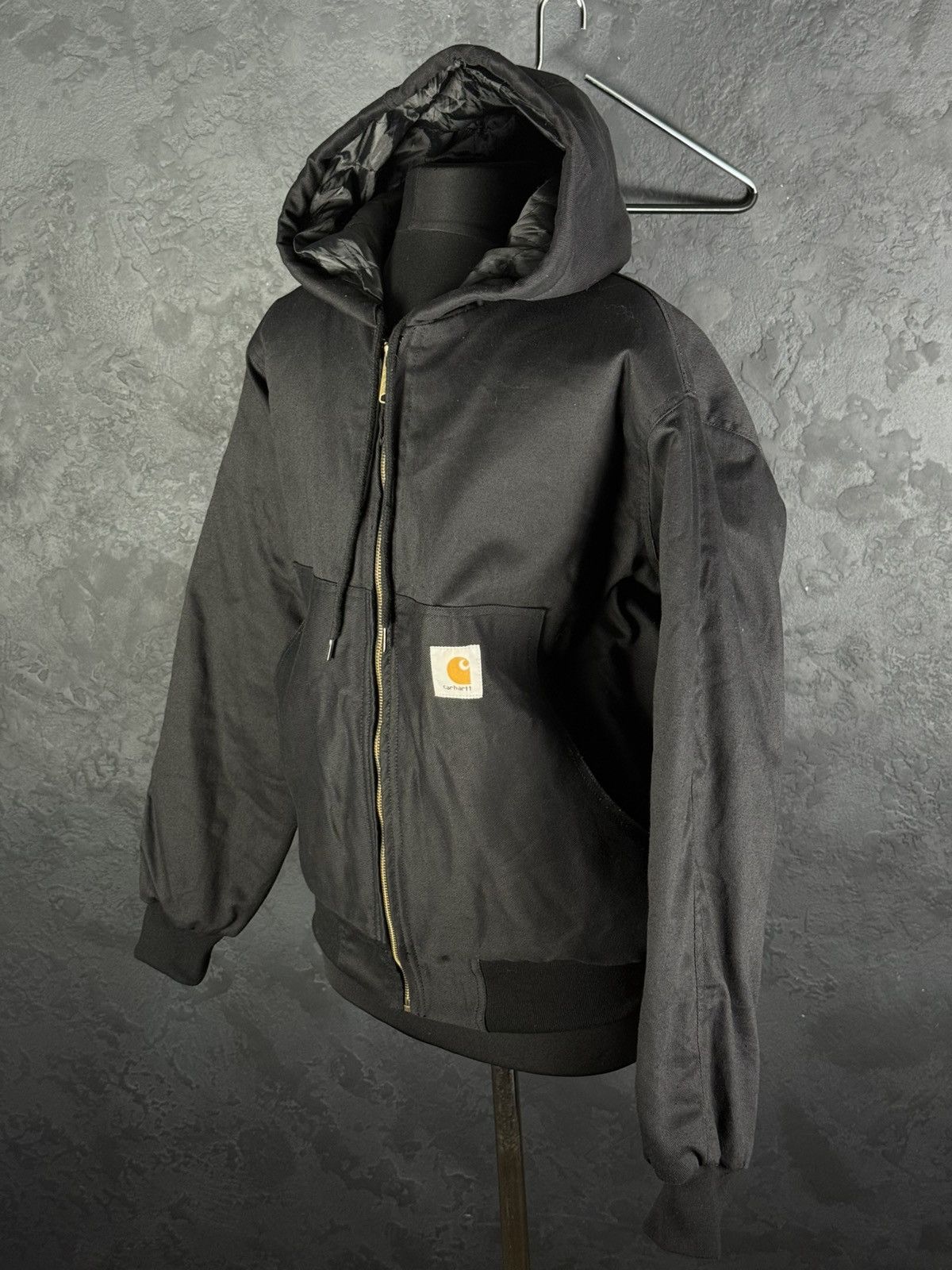Carhartt CARHARTT Black Quilted Hooded Jacket Size Large MADE IN USA Size US L / EU 52-54 / 3 - 10 Thumbnail
