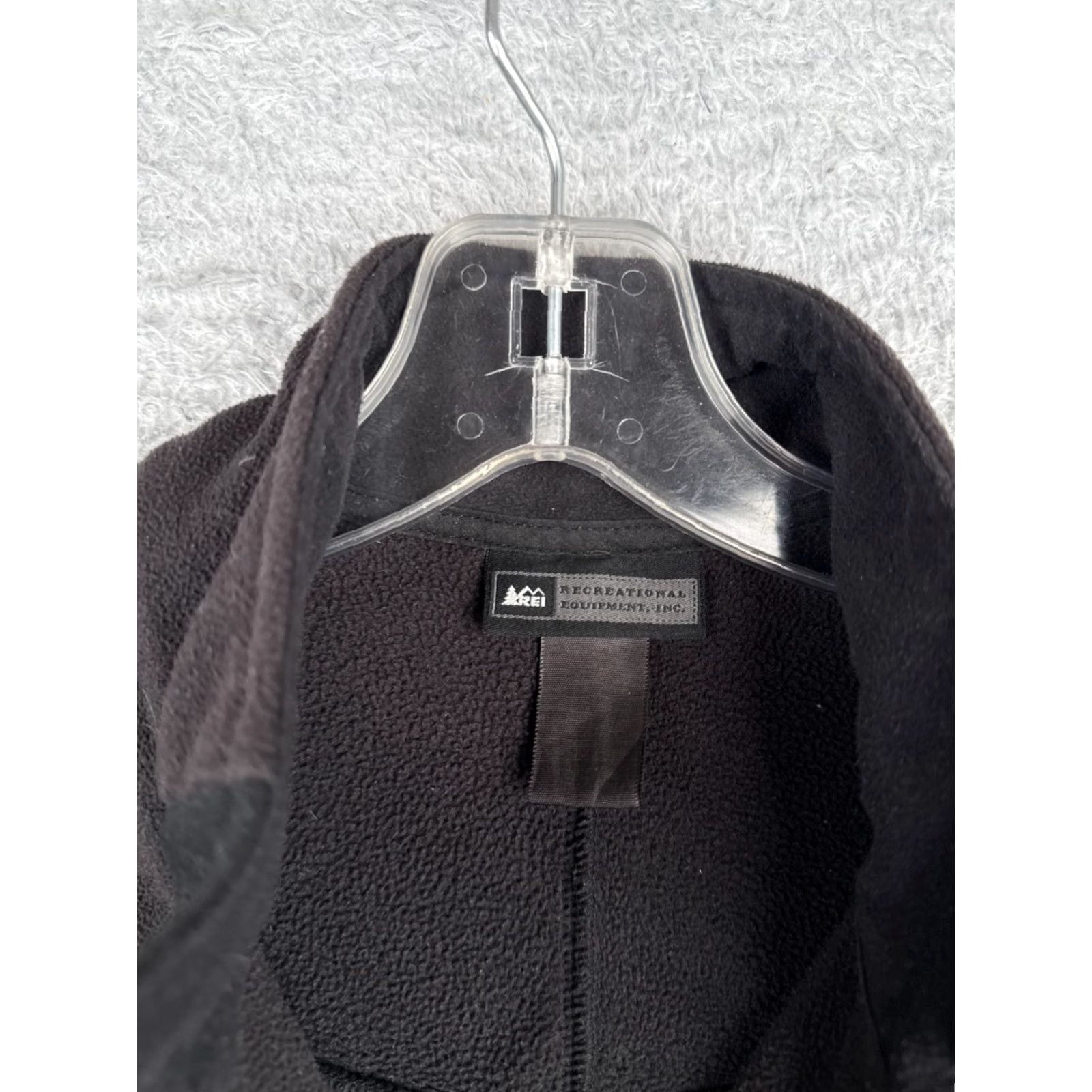Vintage REI Vest Women Small Black Full Zip Long Sleeve Polyester Fleece Mock Neck READ Size S / US 4 / IT 40 - 6 Thumbnail