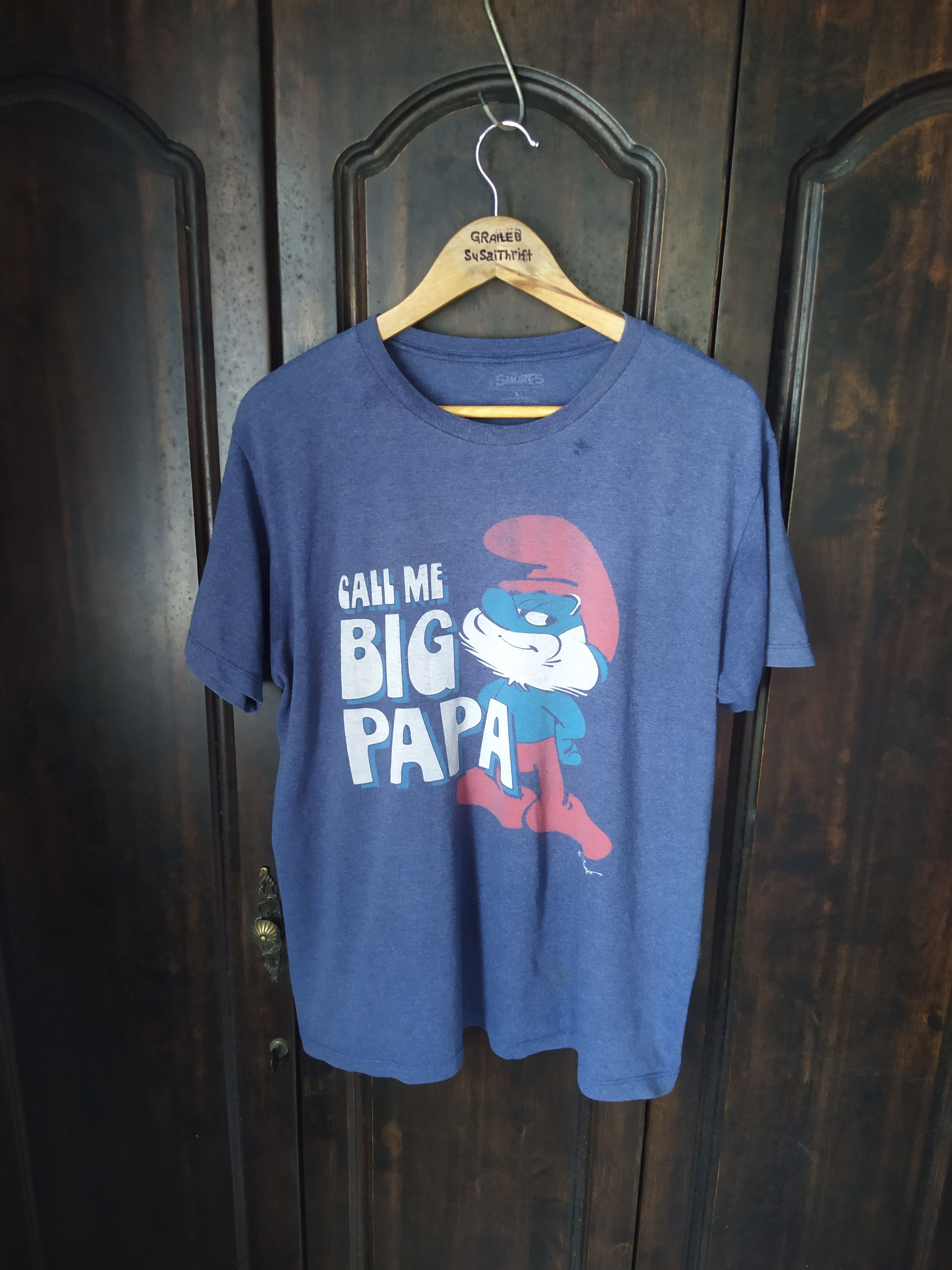 Vintage Smurf casual shirt Cartoon characters Size US L / EU 52-54 / 3 - 1 Thumbnail