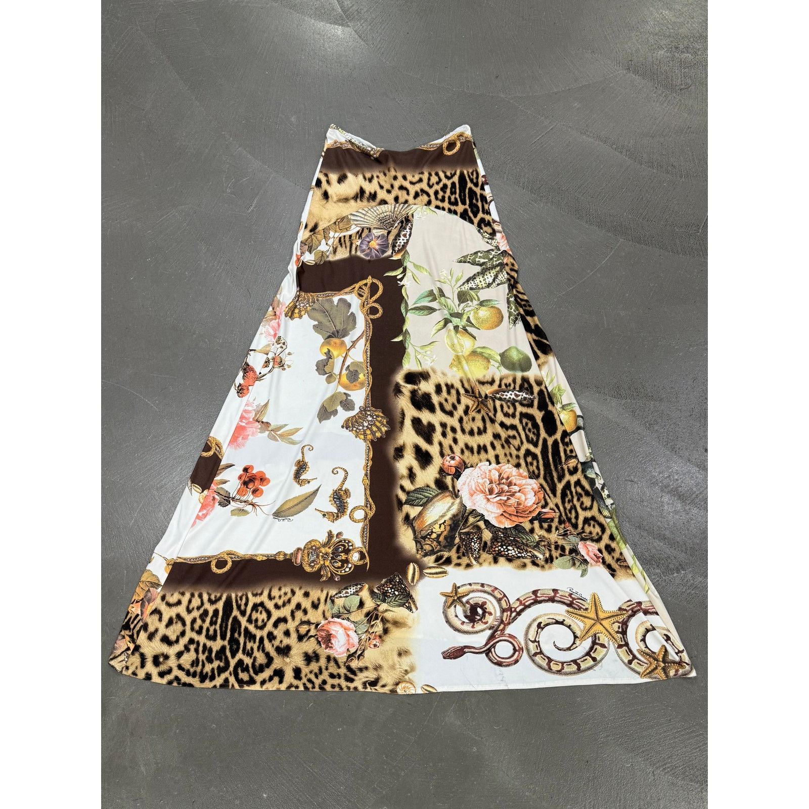 Roberto Cavalli S/S2005 Roberto Cavalli runway floral maxi silk skirt Size 28" / US 6 / IT 42 - 1 Thumbnail