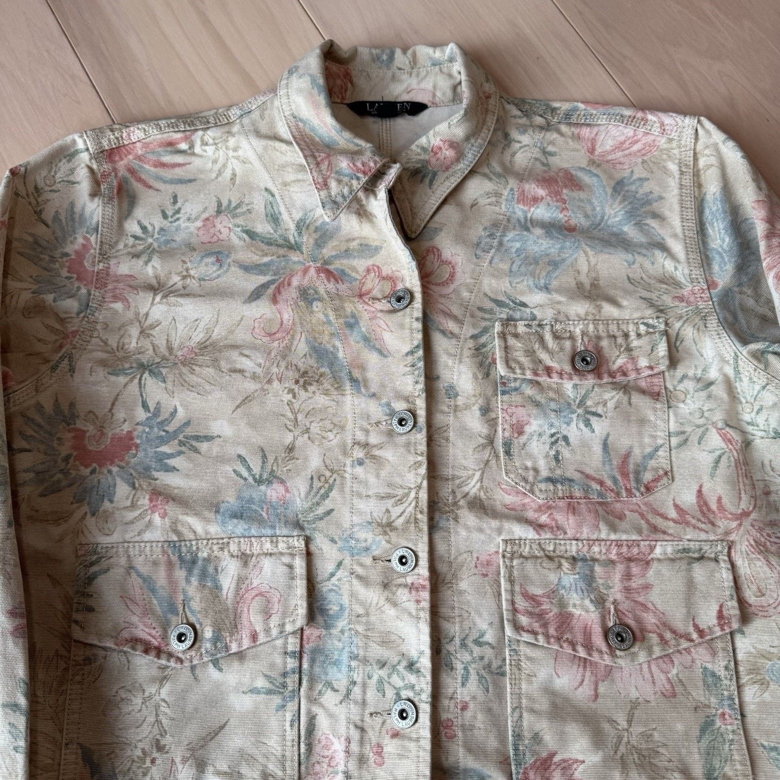 Lauren Ralph Lauren Lauren Ralph Lauren Denim Trucker Jacket Women's XL Multi Size XL / US 12-14 / IT 48-50 - 4 Thumbnail