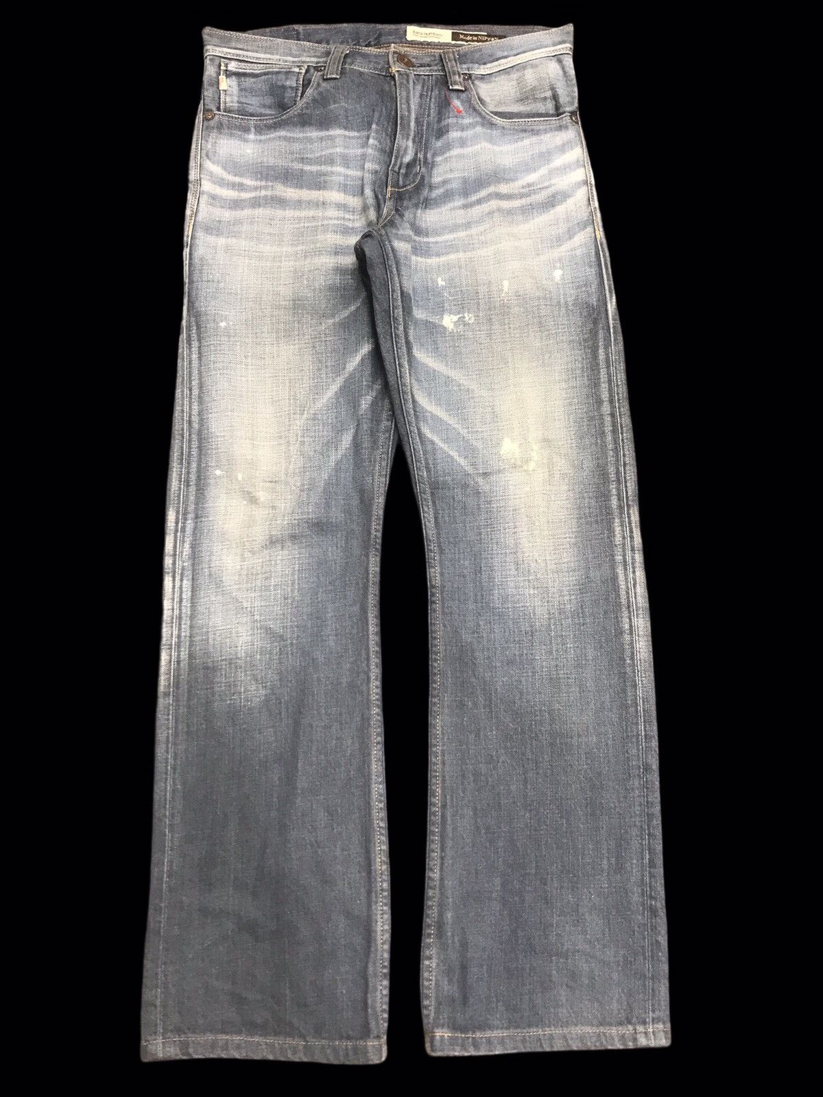 Japanese Brand 💥BACK NUMBER CINCH BACK COOL FADES STRAIGHT DENIM F364 Size US 30 / EU 46 - 1 Thumbnail