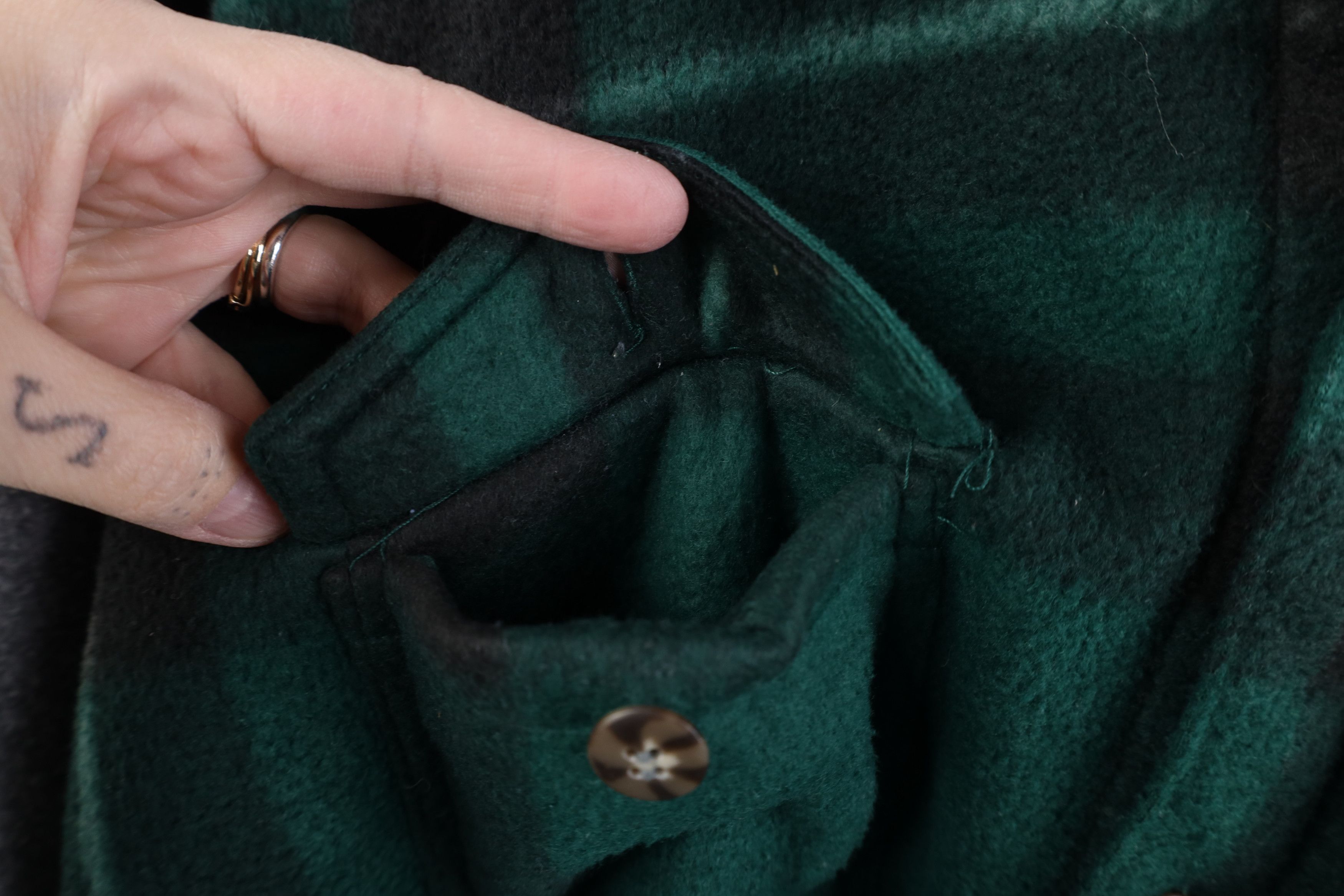 Vintage Vintage 90s Streetwear Fleece Button Shirt Jacket Jac Size M / US 6-8 / IT 42-44 - 8 Thumbnail