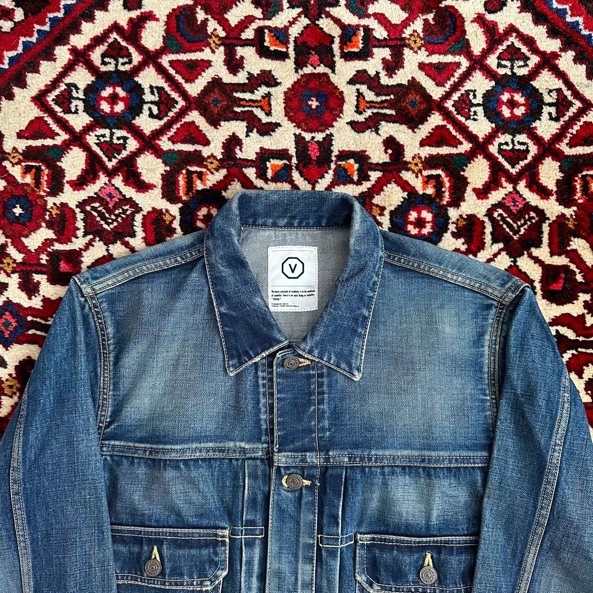 Visvim visvim 101 Initial Denim Jacket L 3 natural blue 09aw Size US L / EU 52-54 / 3 - 5 Thumbnail