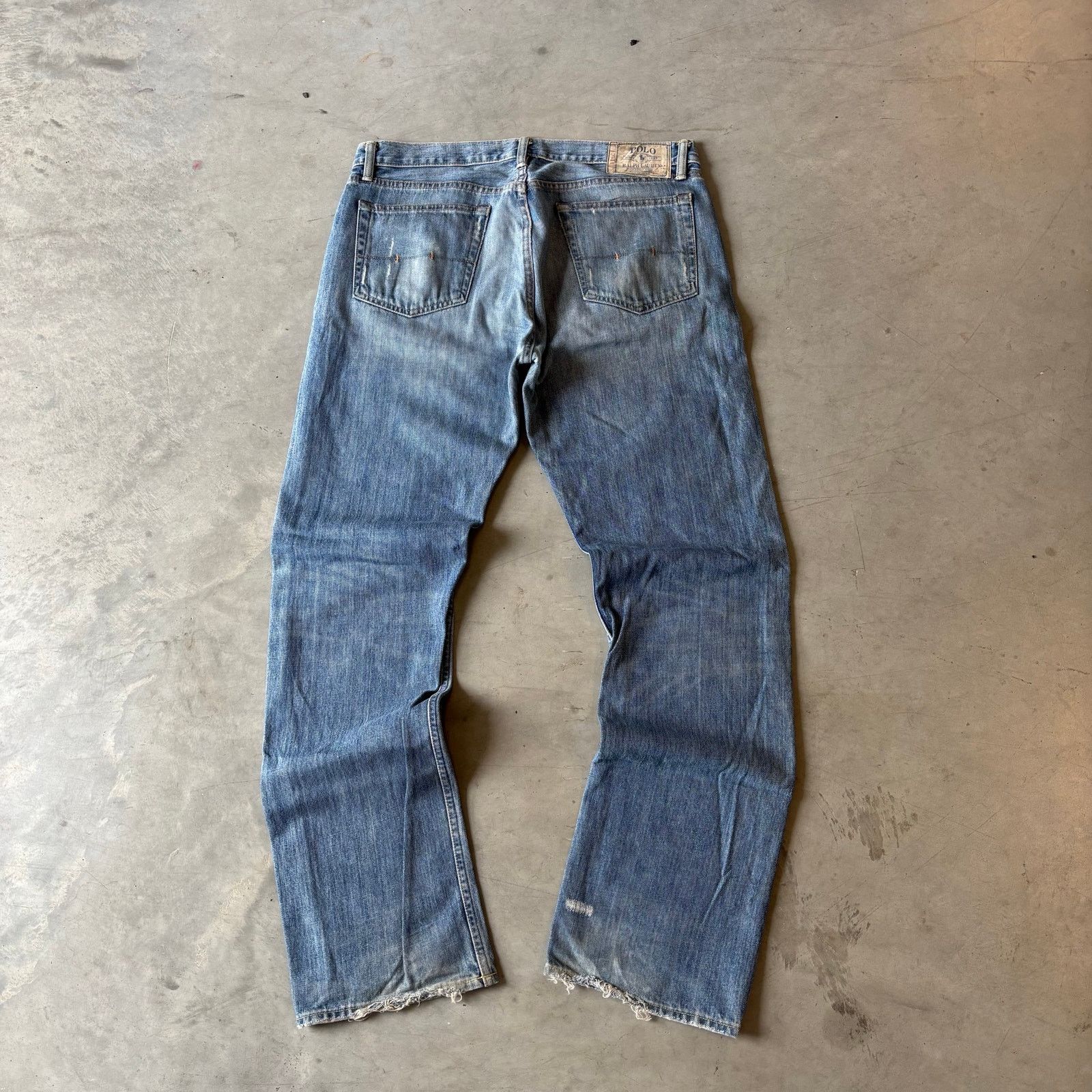 Polo Ralph Lauren Vintage Polo Ralph Lauren Faded Baggy Jeans Size US 34 / EU 50 - 3 Thumbnail