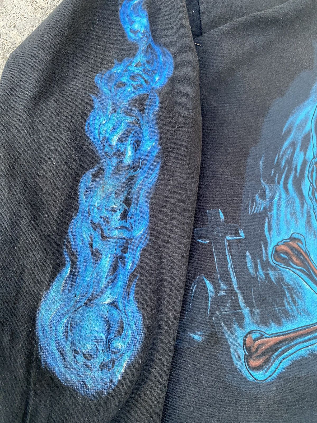 Affliction 2000s Flames Skulls Harley Davidson Styled y2k Tees Size US XL / EU 56 / 4 - 4 Thumbnail