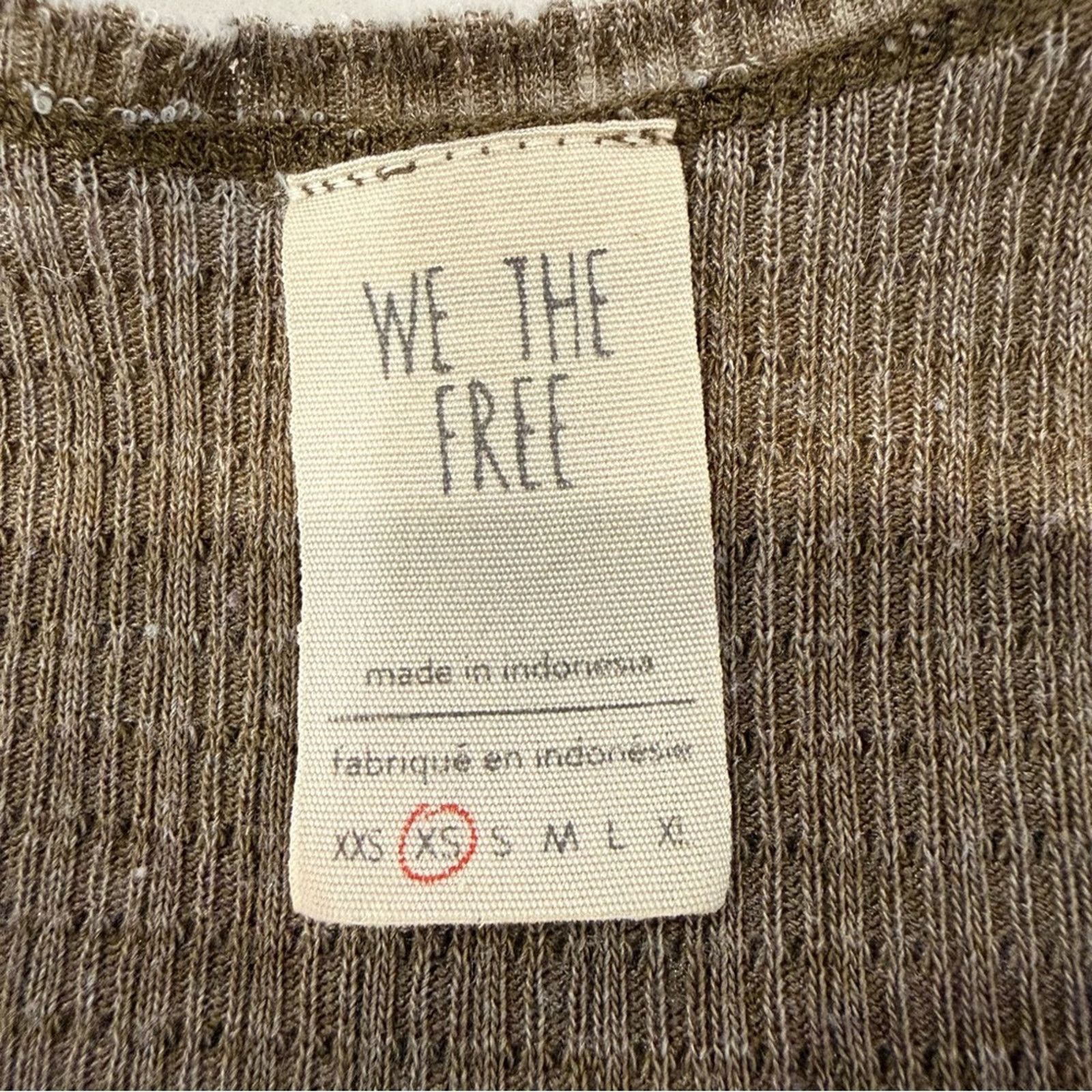 Free People Free People We The Free The One Tee Waffle Knit Women’s XS Size XS / US 0-2 / IT 36-38 - 3 Thumbnail
