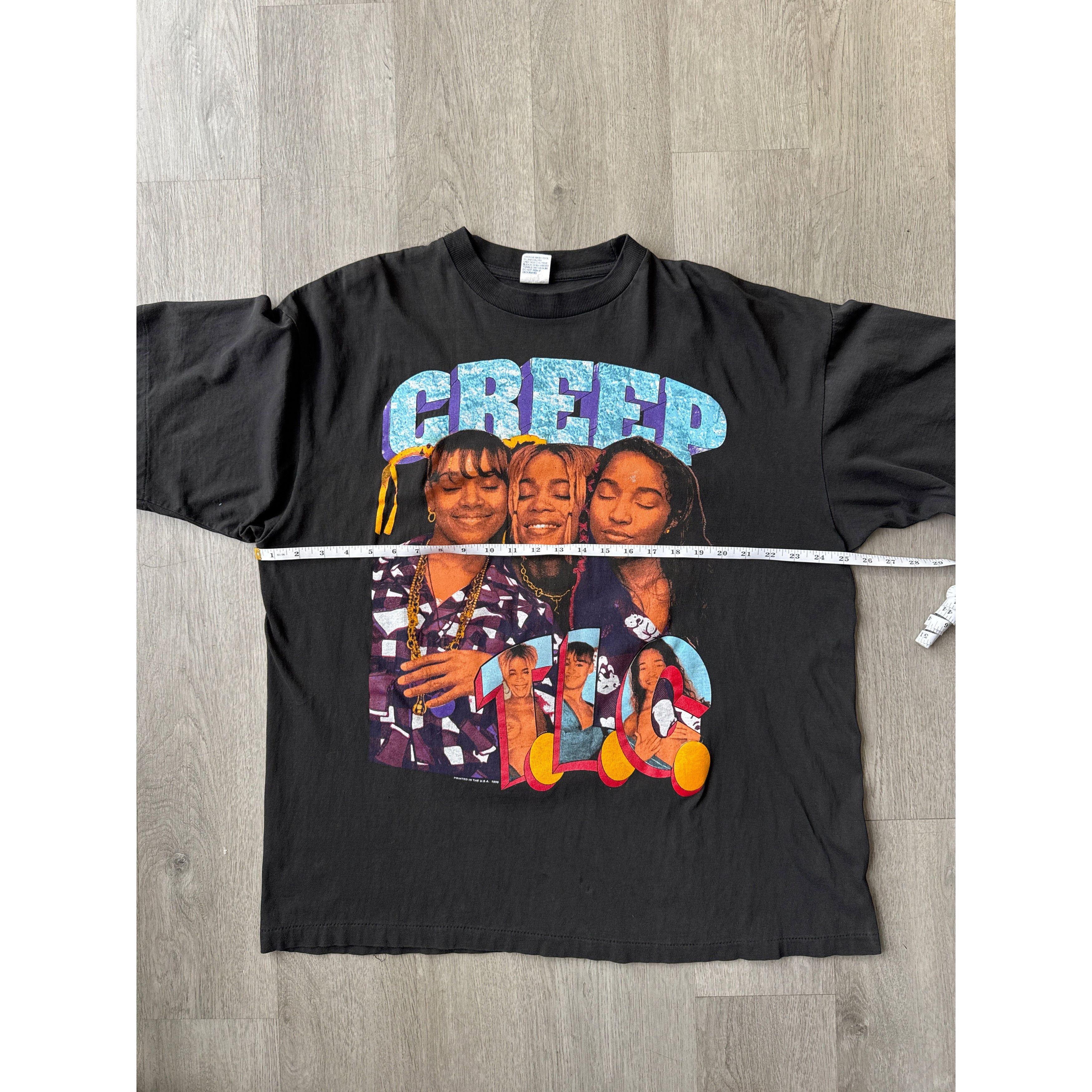 Vintage Vintage 1995 TLC Creep Crazy Sexy Cool Rap Tee Size US XXL / EU 58 / 5 - 8 Thumbnail