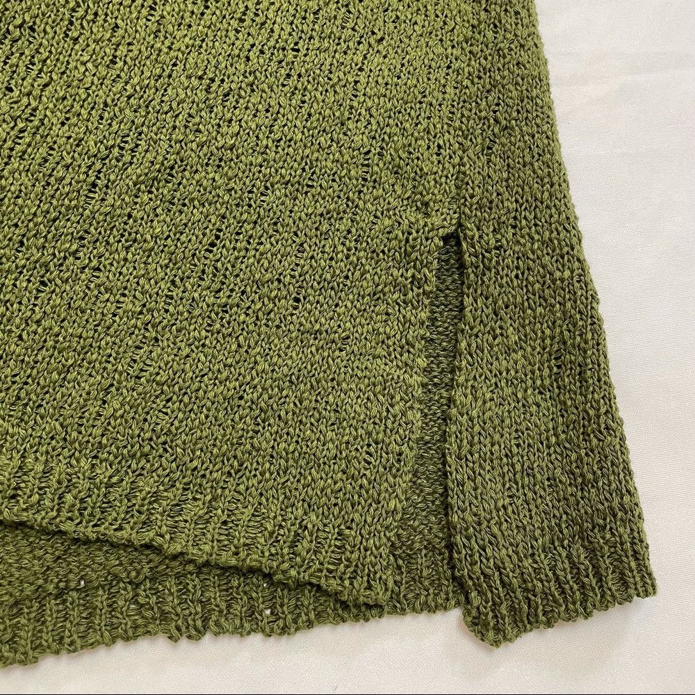 Other NWT New Italian Cotton Moss Green Sweater Made In Italy Siz Size S / US 4 / IT 40 - 9 Thumbnail