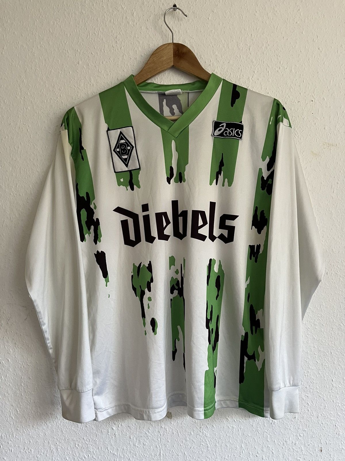 image of Asics Borussia Mönchengladbach 1994/95 Vintage Soccer Jersey, Men's (Size XS)