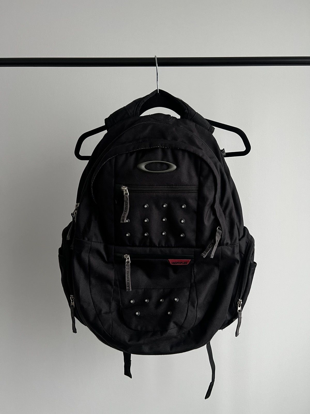 Oakley × Vintage Oakley fifty-pack backpack black red Y2K tactical 