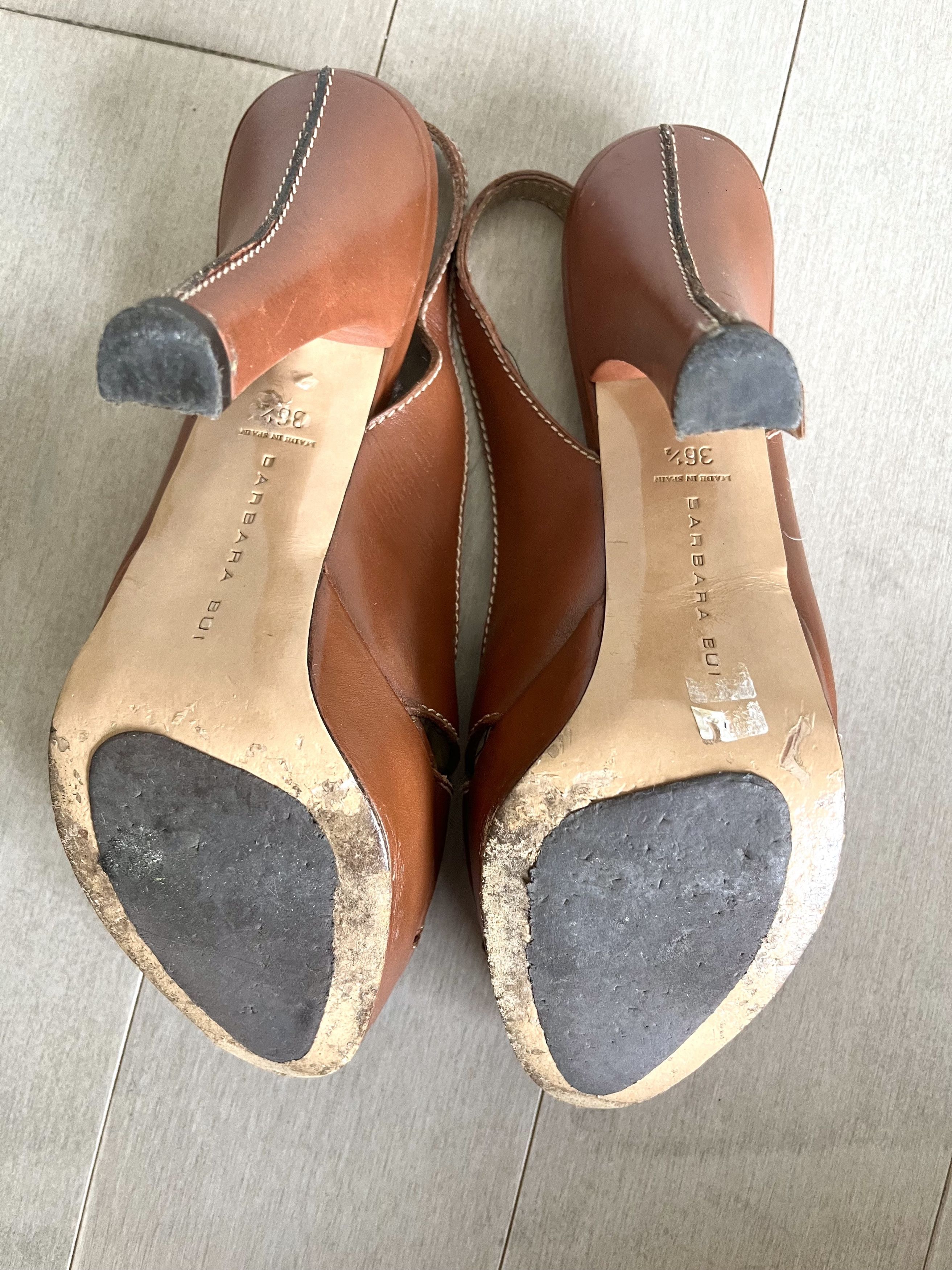 Barbara Bui Barbara Bui Brown Closed Toe Heels - Vintage Designer Size US 6.5 / IT 36.5 - 8 Thumbnail