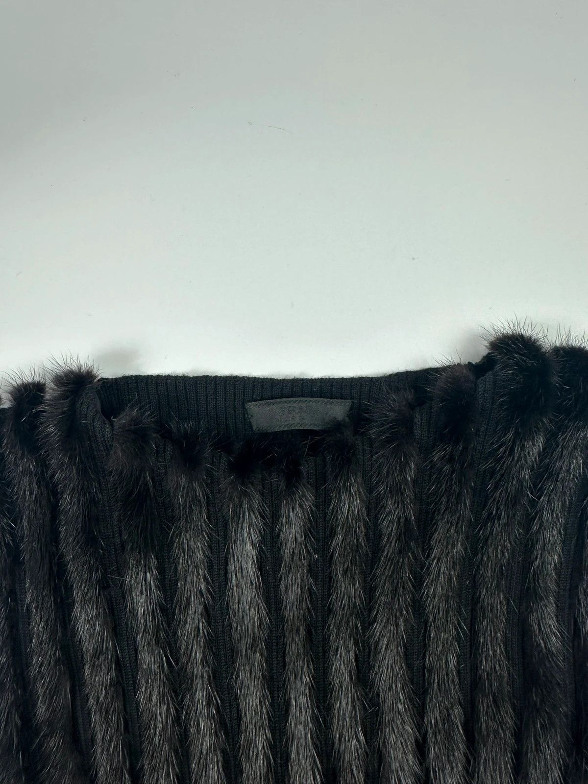 Prada Prada Milano FW97-98 Black Mink Fur & Wool Tank Top Vest Size US S / EU 44-46 / 1 - 7 Thumbnail