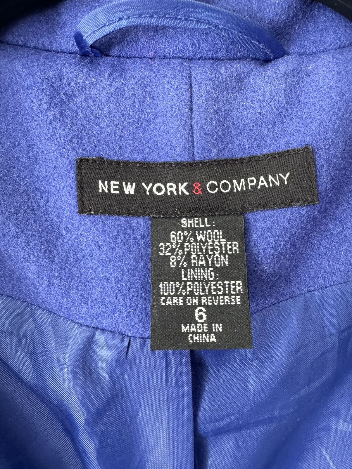 Other New York & Company Wool Blend Trench Style Coat, Size 6 Size M / US 6-8 / IT 42-44 - 9 Thumbnail