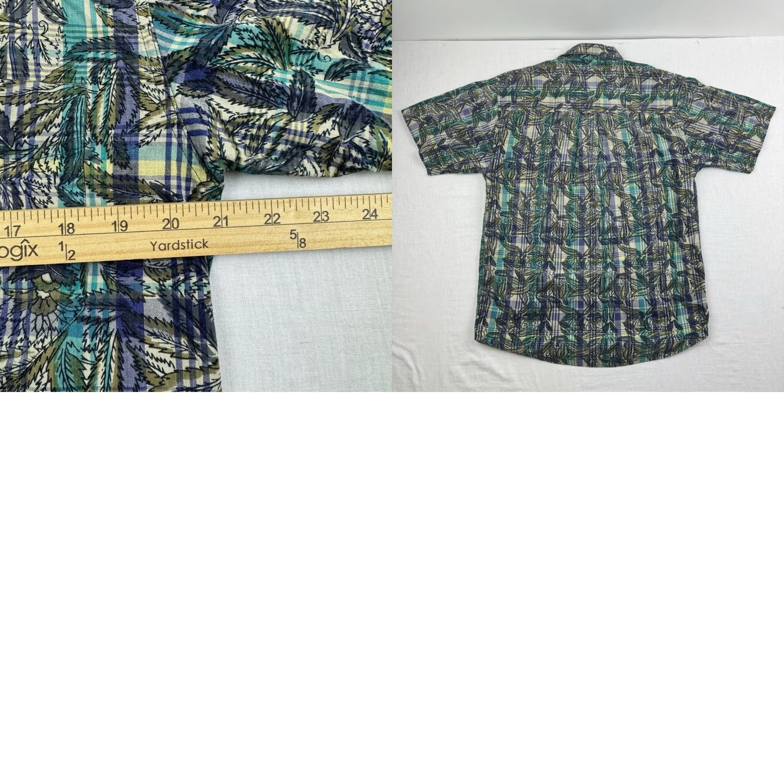 Eddie Bauer VINTAGE Eddie Bauer Plaid Button-Up Adult Medium Short Sleeve Hawaiian Green 90s Mens Size US M / EU 48-50 / 2 - 8 Thumbnail