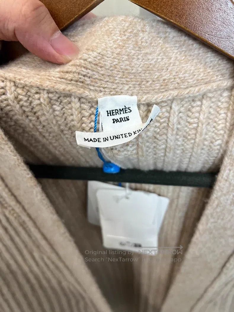Hermes Hermes Solid color knitted cardigan jacket Size XXS / US 00 / IT 34 - 3 Thumbnail