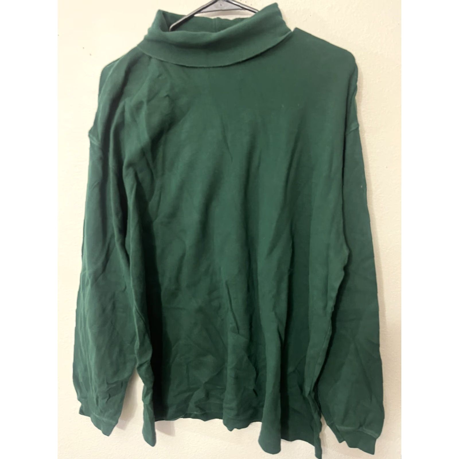 Aeropostale VINTAGE Compagnie Generale Aeropostale Sweater Mens Large Green Cotton Knit Pullover Crew Neck Casual Winter Fall Spring - Mens Size US L / EU 52-54 / 3 - 2 Thumbnail