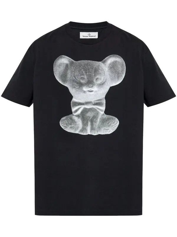 Vivienne Westwood o1f1d3z0426 Mouse Classic T-Shirt in Black Size US XL / EU 56 / 4 - 1 Thumbnail
