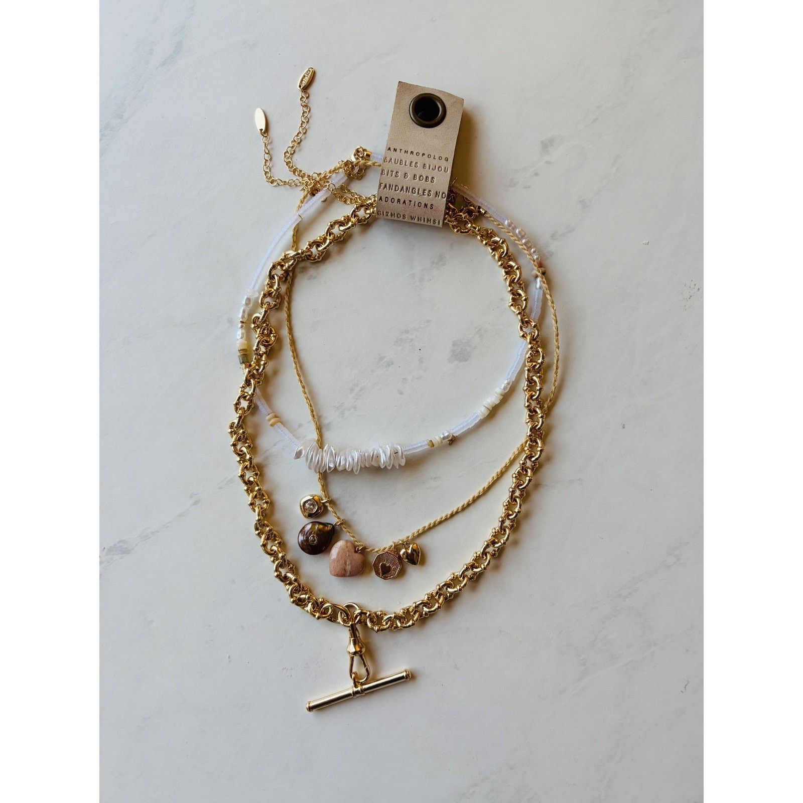 Anthropologie Anthropologie Layered Necklaces Charm Edition Set of 3 $88 Size ONE SIZE - 2 Thumbnail
