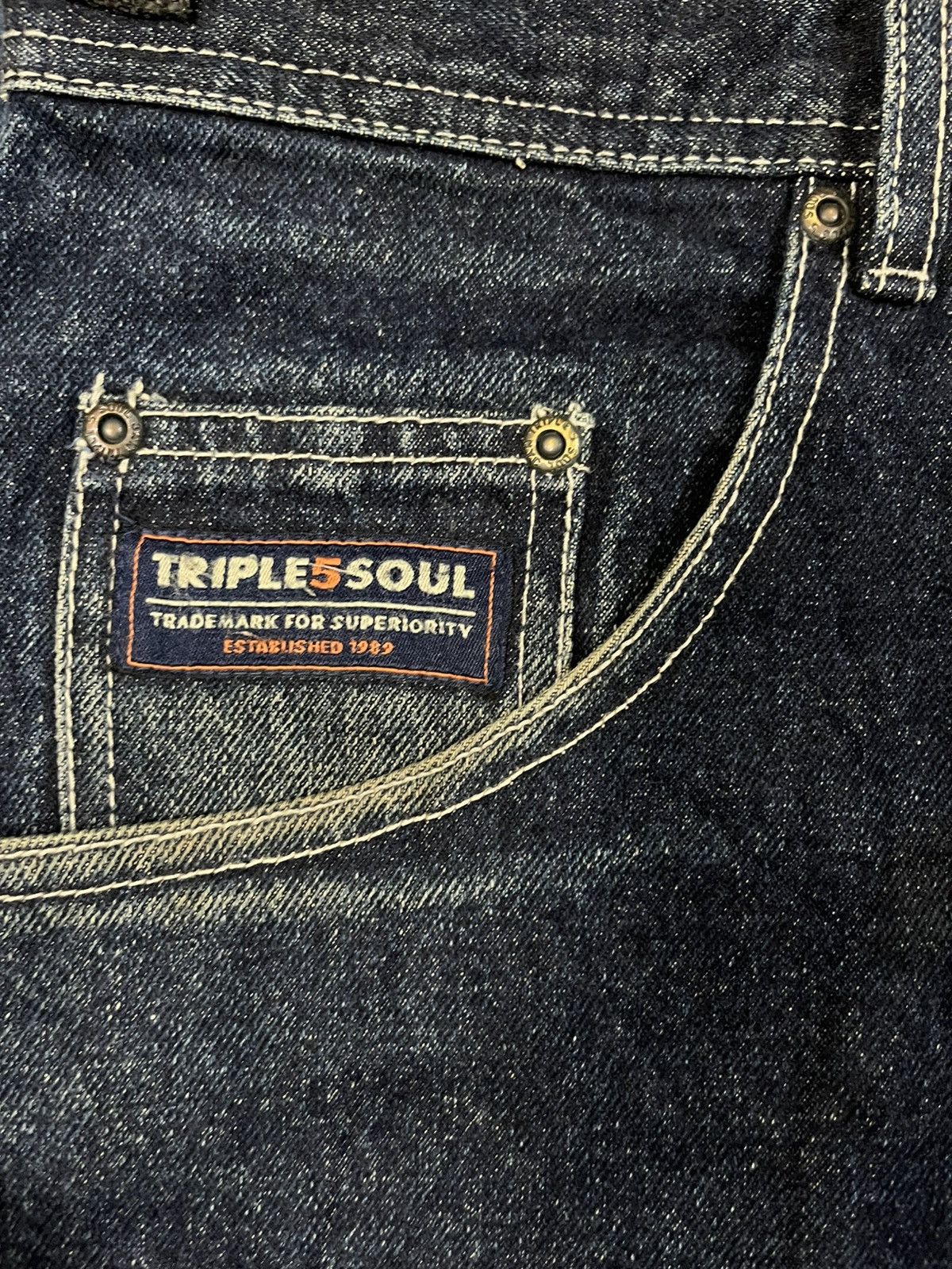 JNCO × Southpole × Triple 5 Soul Vintage Triple 5 NYC Soul Baggy JNCO style Denim Size US 31 - 11 Thumbnail