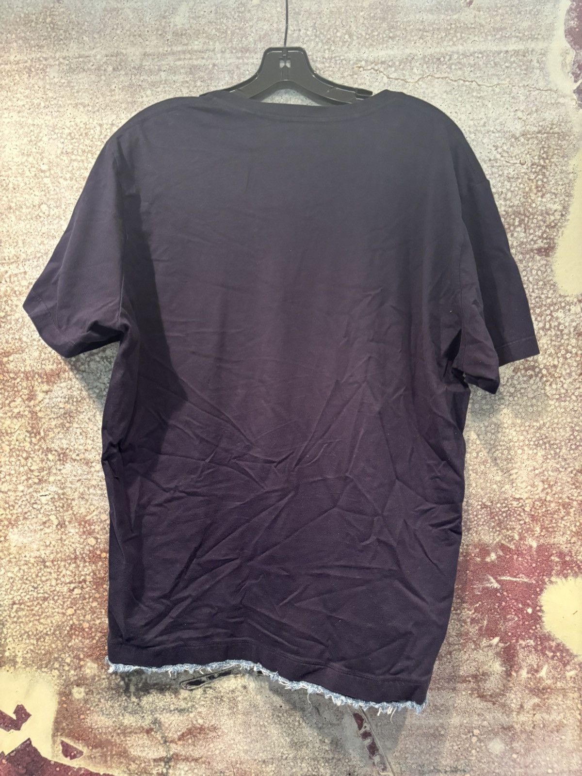 Diesel Diesel Black XL T-Shirt With Denim Pocket and Hem Size US XL / EU 56 / 4 - 2 Thumbnail